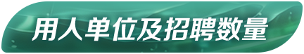 用人单位及招聘数量